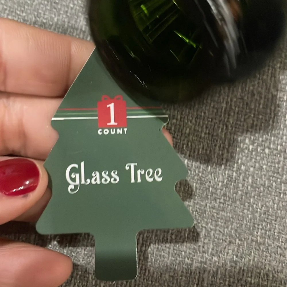 Target Bullseye Playground Glass Tree Clear, Green, Red